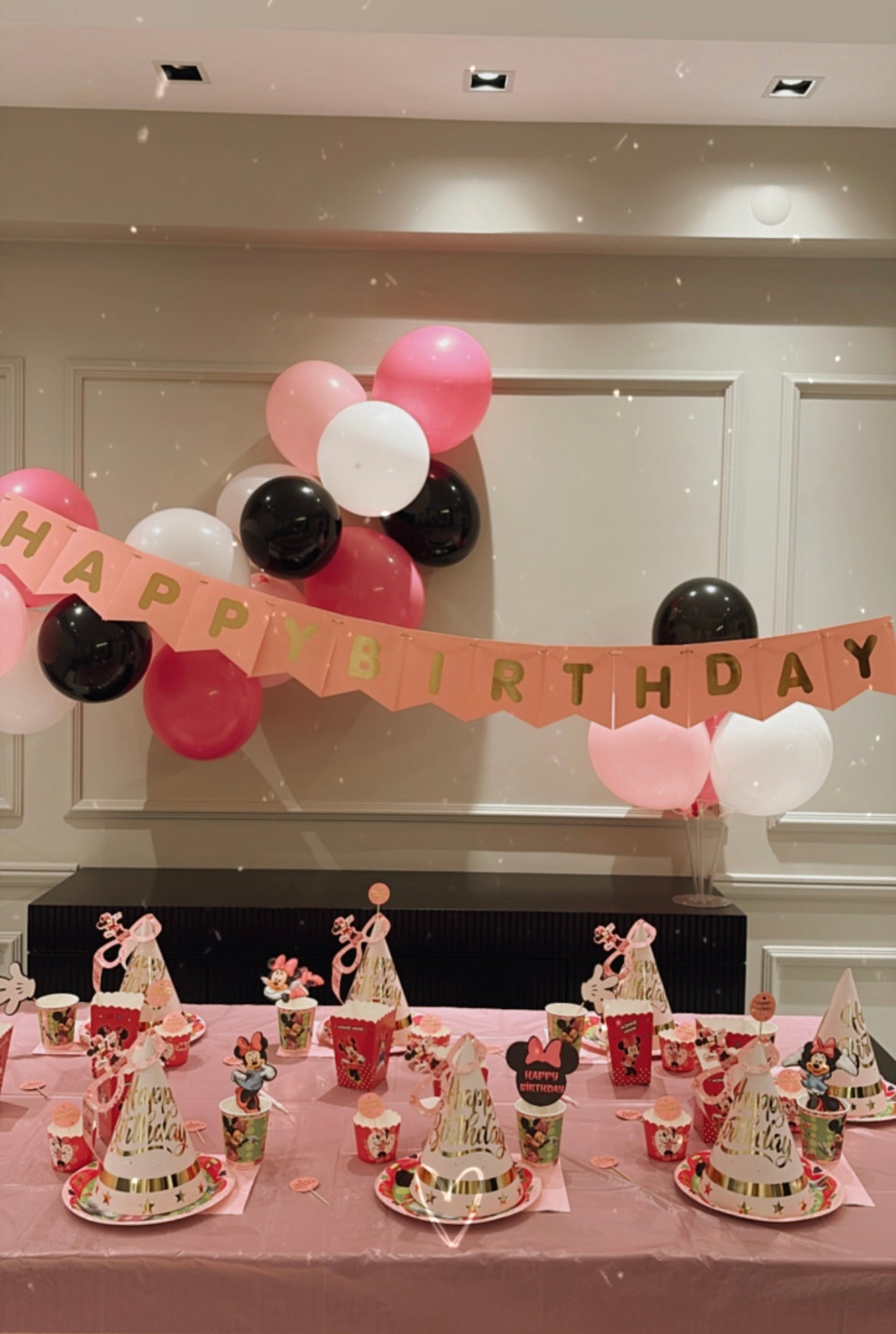 Minnie Mouse Temalı Doğum Günü Parti Seti