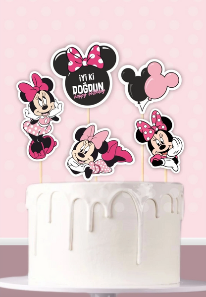 Minnie Mouse Temalı Doğum Günü Parti Seti