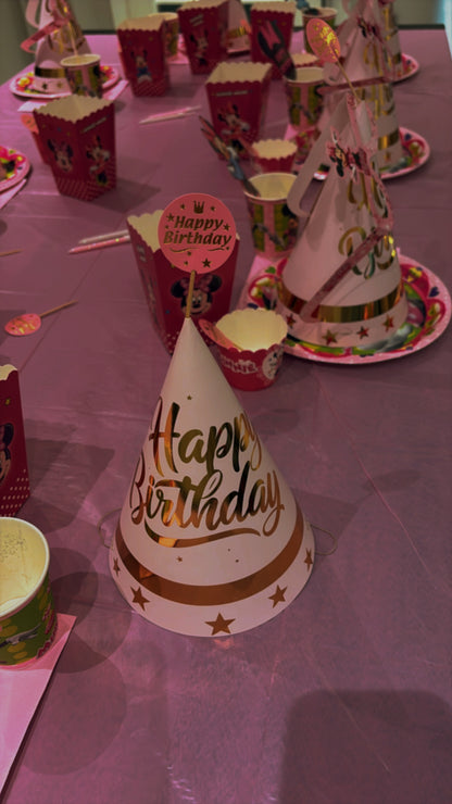 Minnie Mouse Temalı Doğum Günü Parti Seti