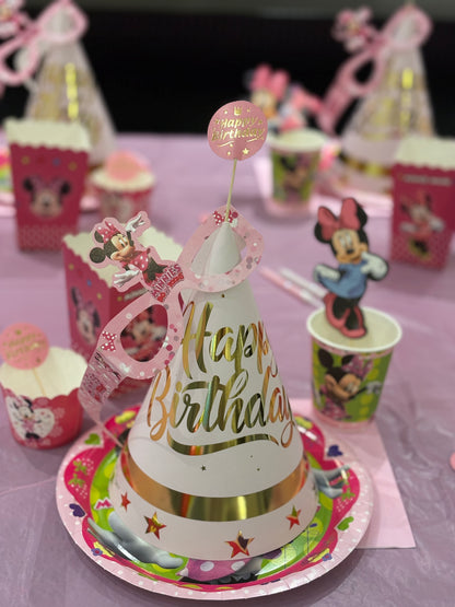 Minnie Mouse Temalı Doğum Günü Parti Seti