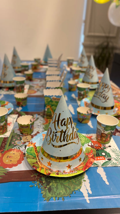 Safari Temalı Doğum Günü Parti Seti