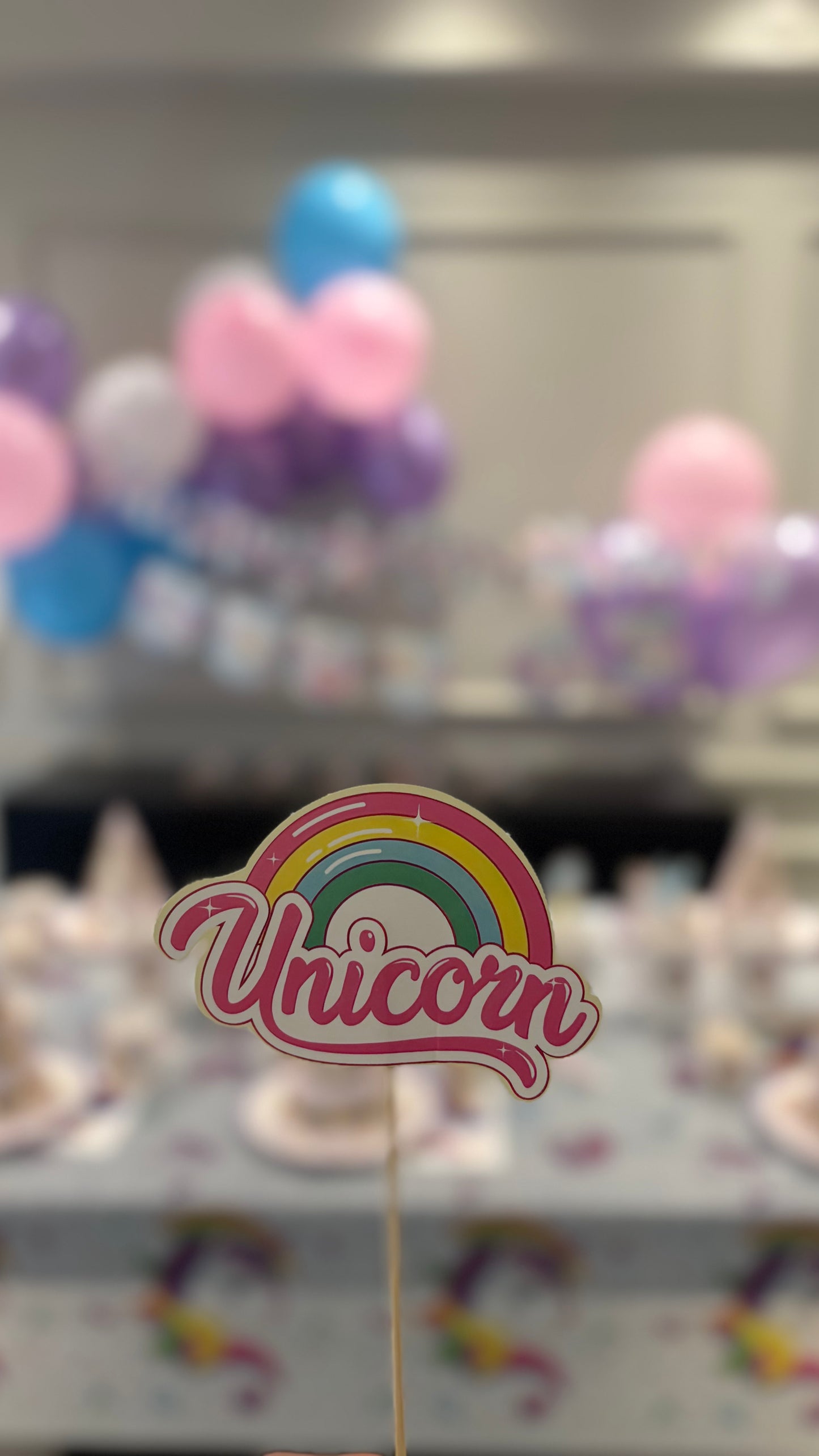 Unicorn Temalı Doğum Günü Parti Seti