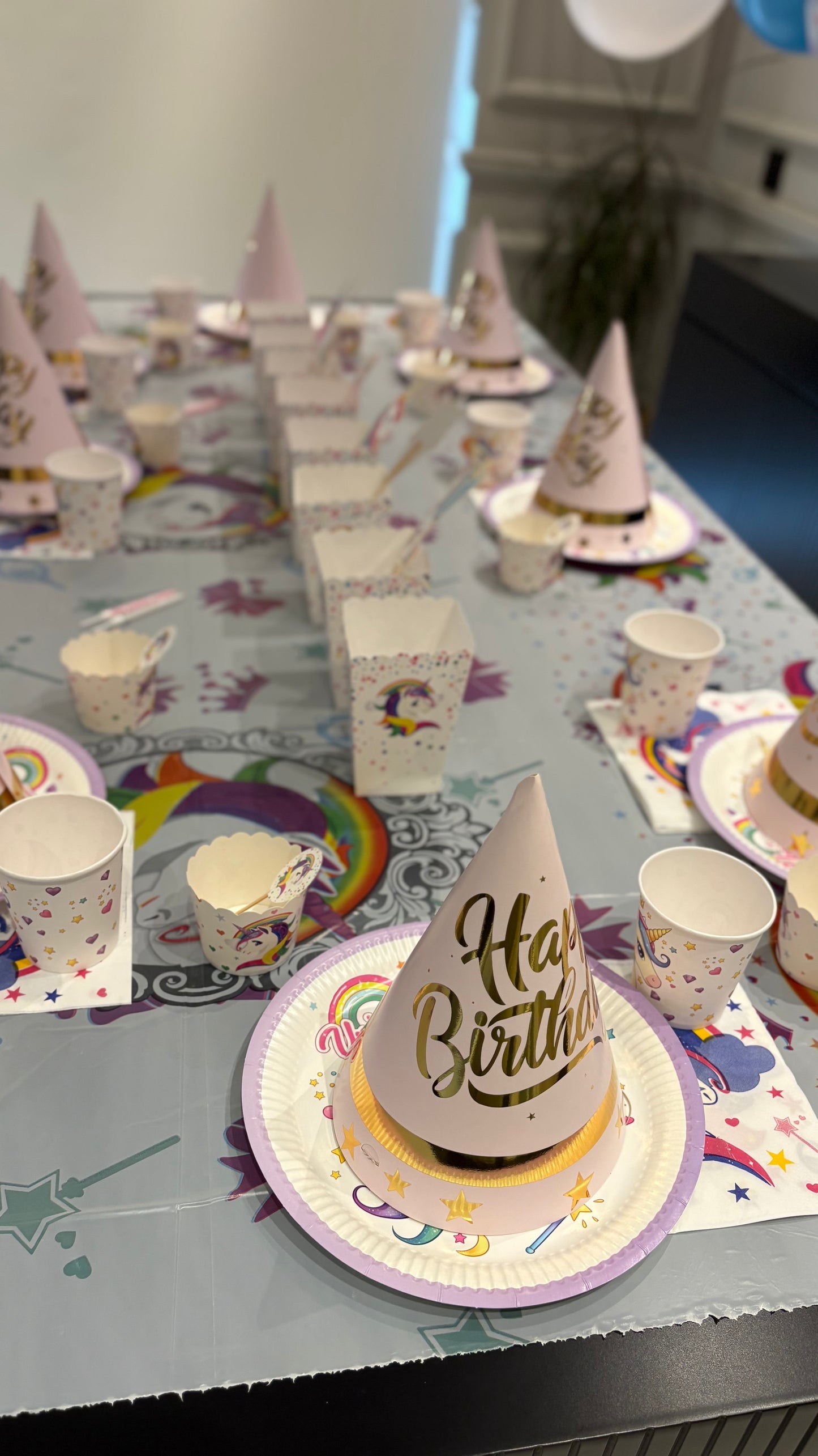 Unicorn Temalı Doğum Günü Parti Seti