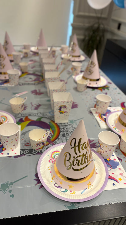 Unicorn Temalı Doğum Günü Parti Seti