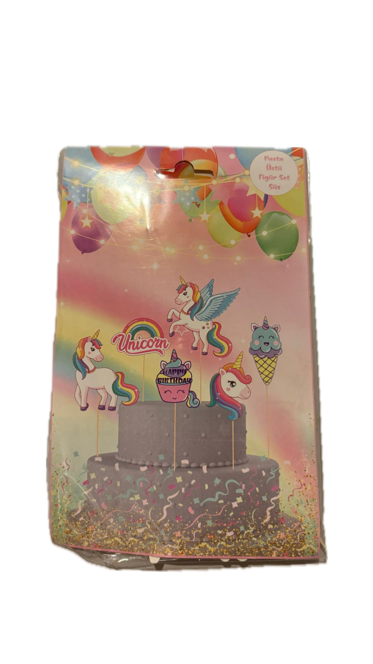 Unicorn Temalı Doğum Günü Parti Seti